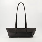 Gondola mini bag, Christopher Esber bag, black leather handbag, detachable pouch bag, designer accessories
