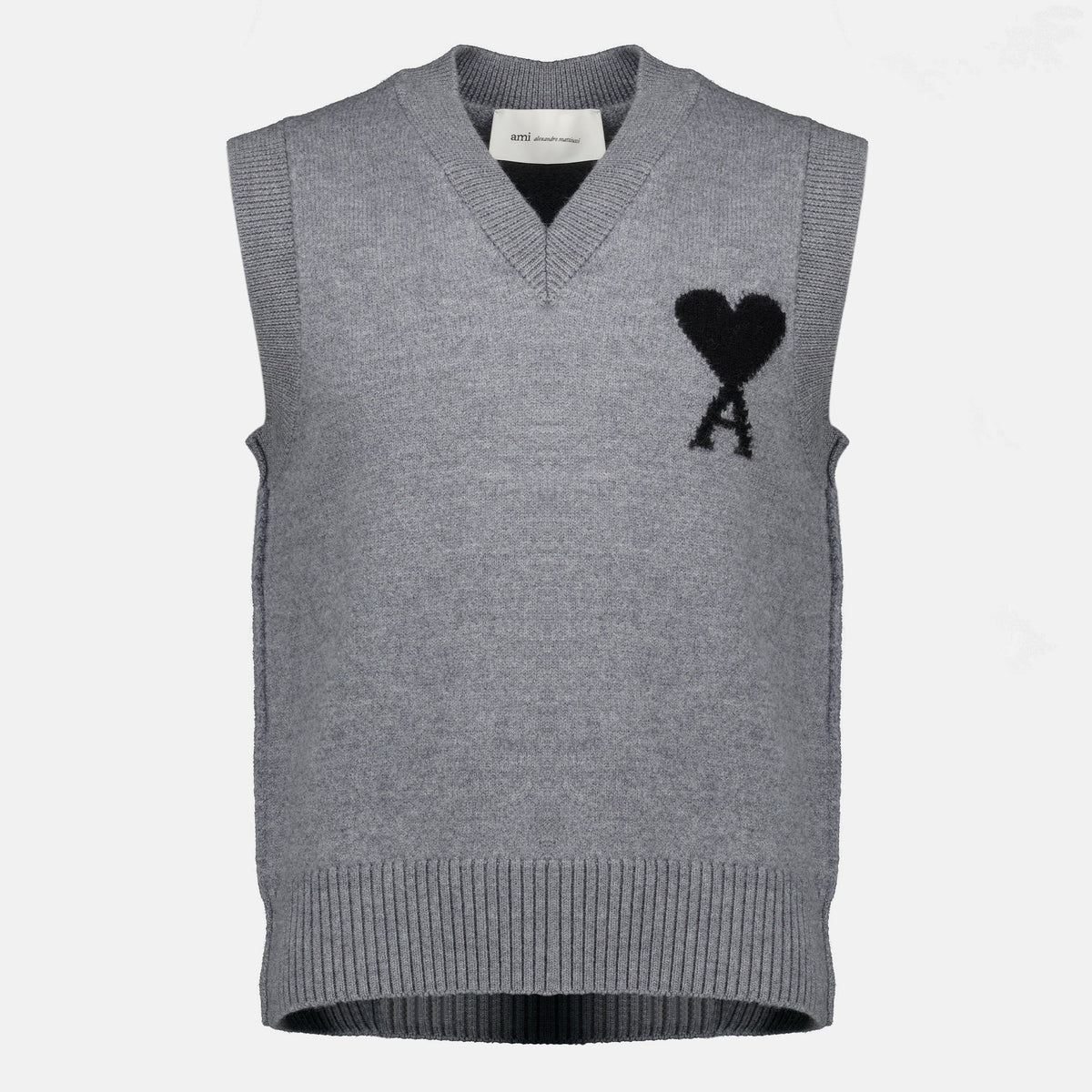 Grauer ärmelloser Pullover Ami de Cœur