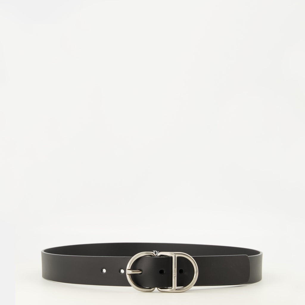 Black Leather CD Belt