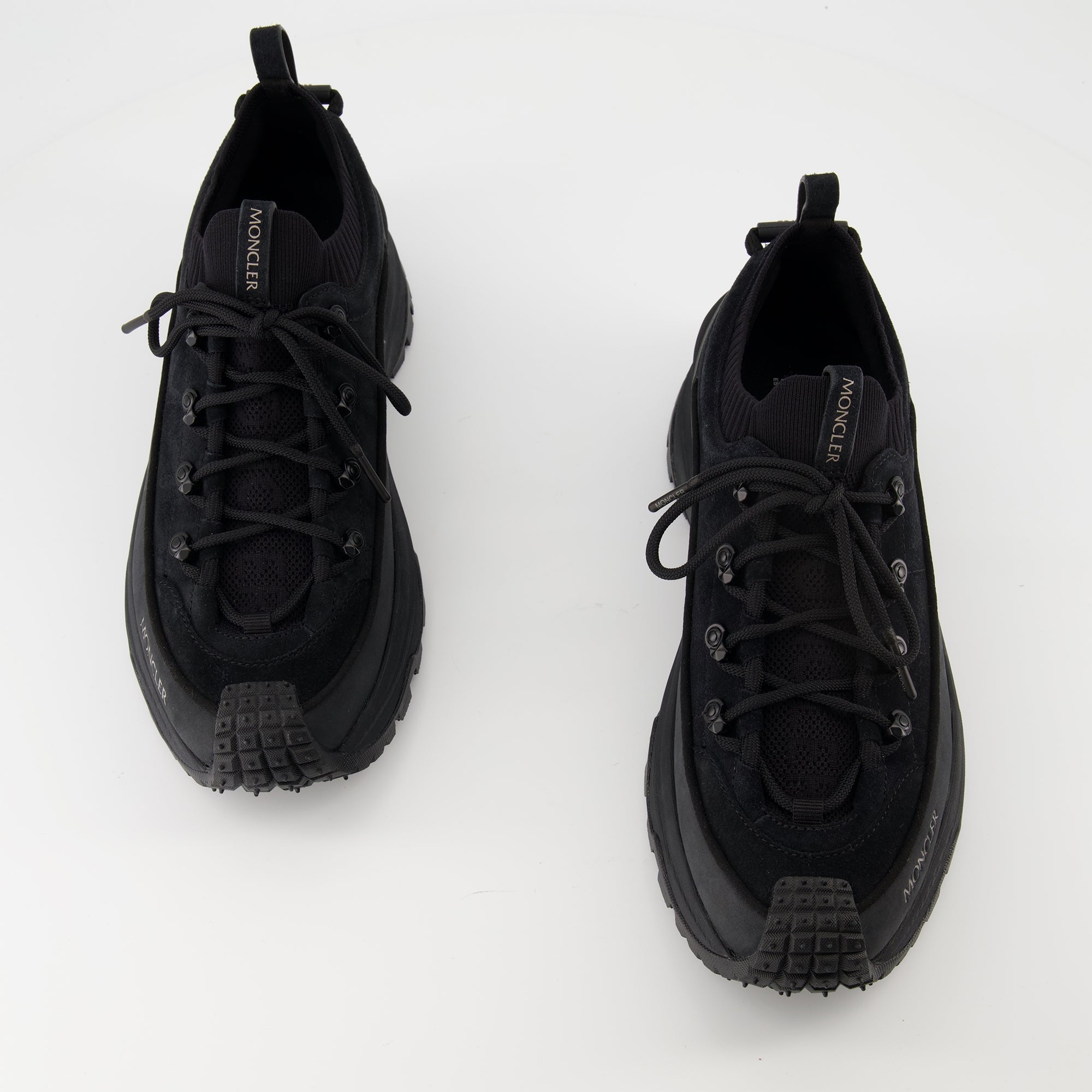 Moncler Trailgrip Lite 4, black nubuck shoes, comfortable footwear, carbon sole shoes, durable suede shoes