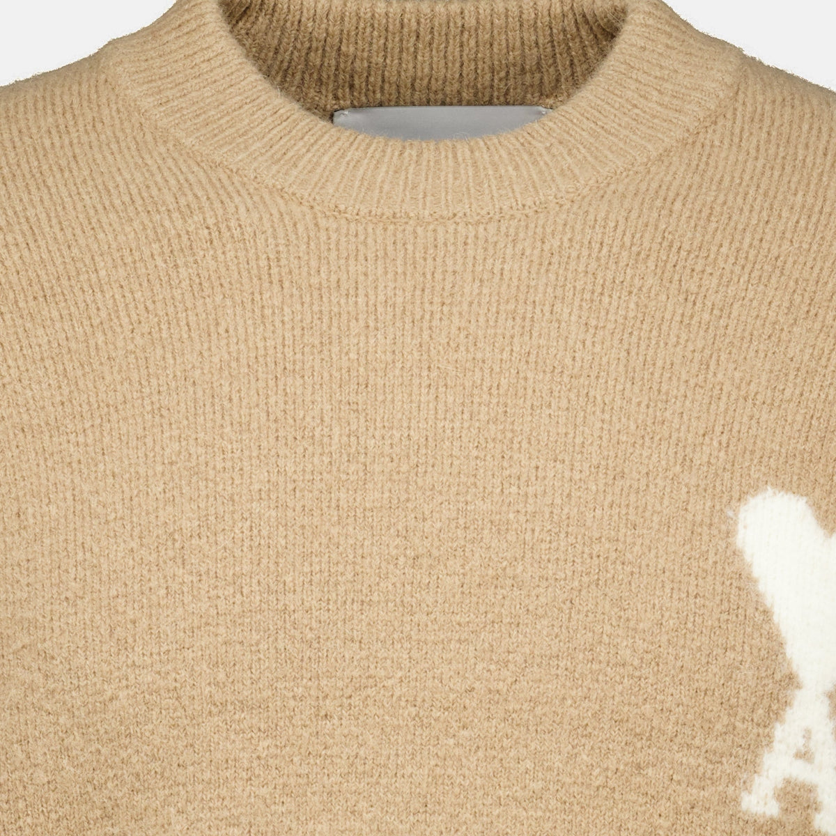 Maglione beige Ami de Coeur in lana e alpaca