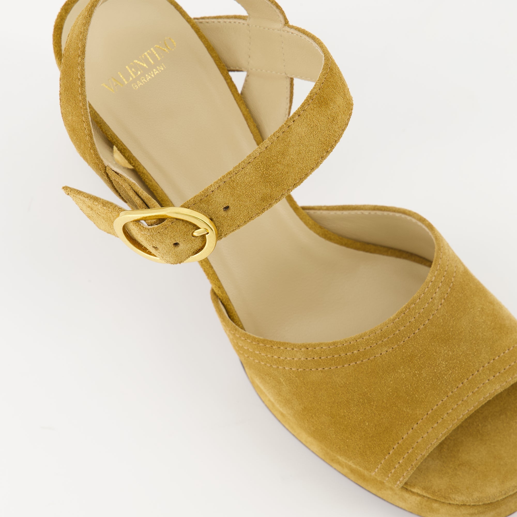 Fawcette sandals, Valentino shoes, brown heeled sandals, women's sandals, platform sandals