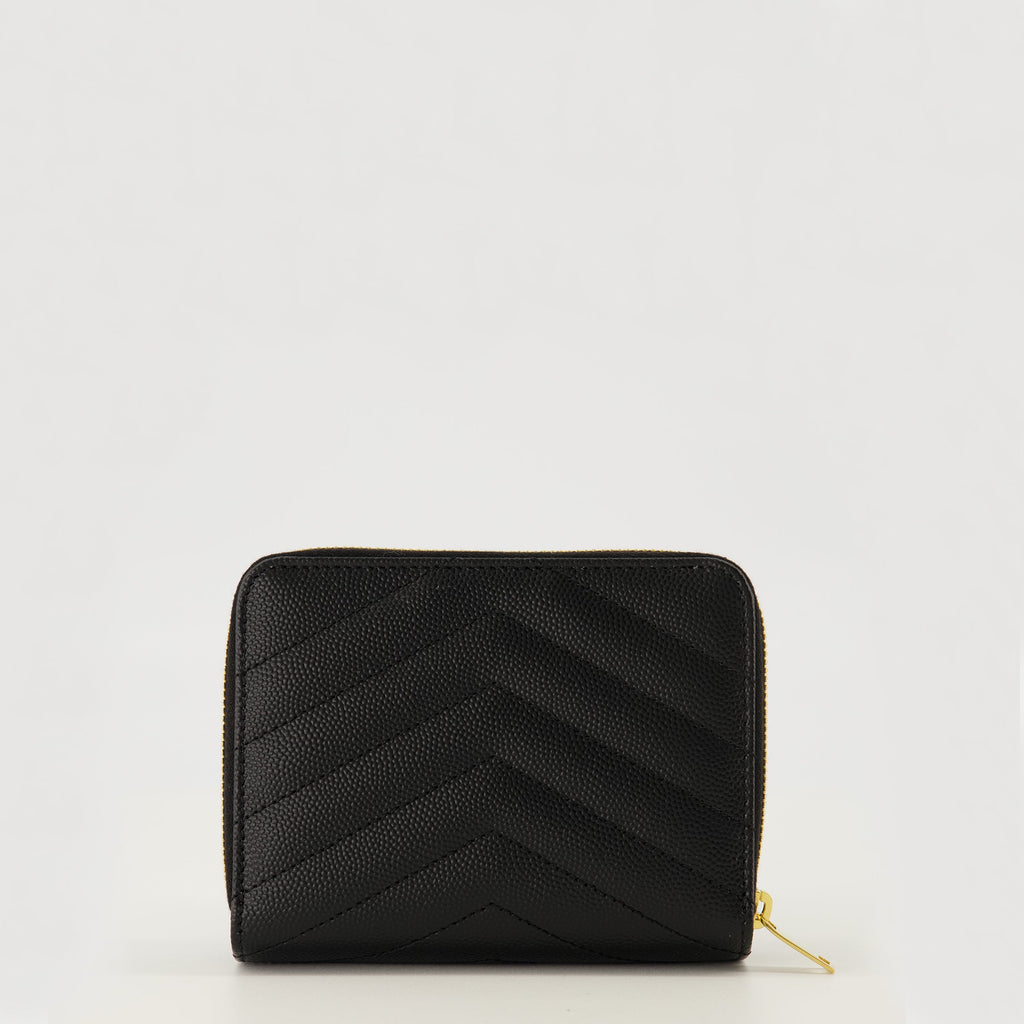 Image of Cassandre Black Wallet by Saint Laurent for Women - Season Spring-Summer 2026 - Back View