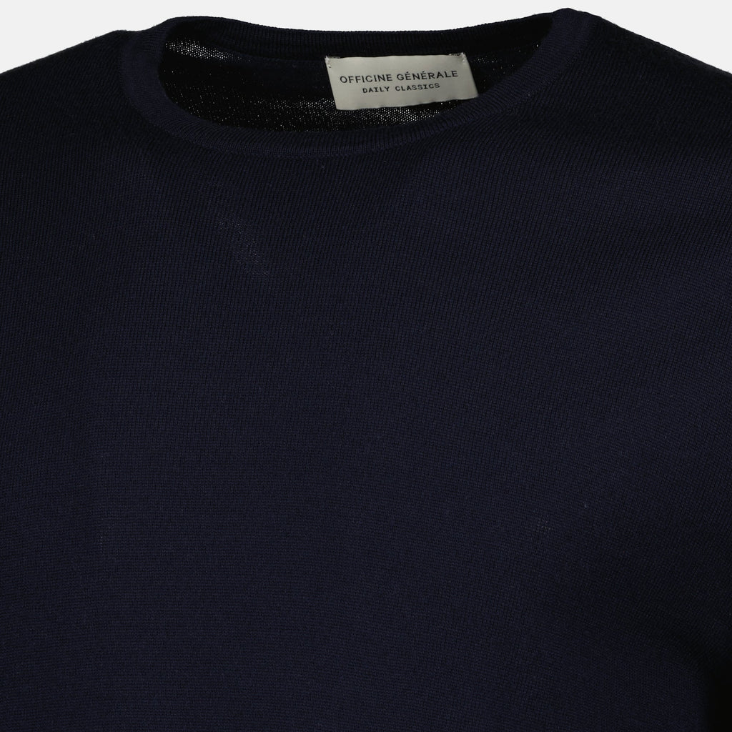 Pull en Laine Bleu Marine