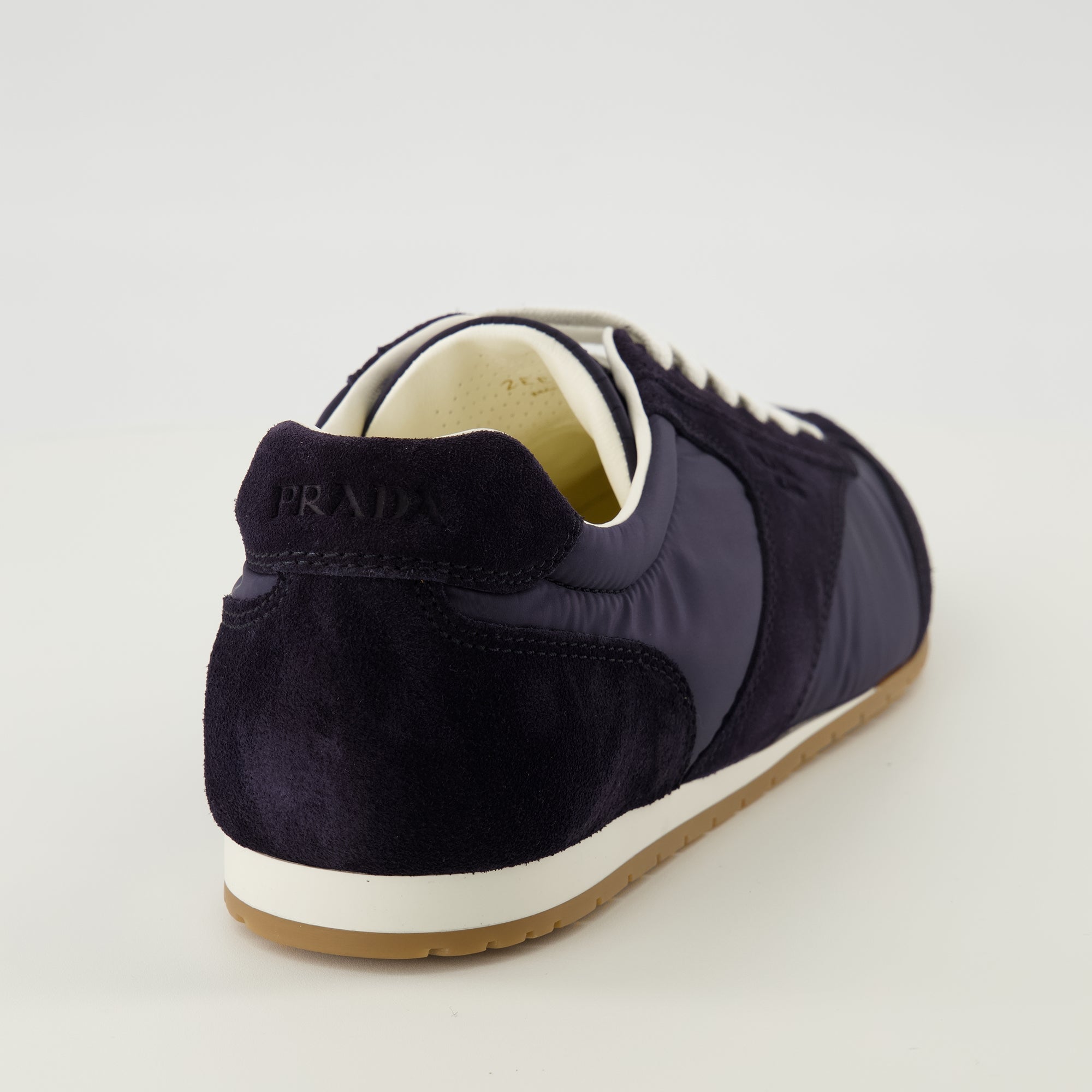 Image of Bakets Prax Basses Bleu Marine by Prada for Men - Season Spring-Summer 2026 - Back View