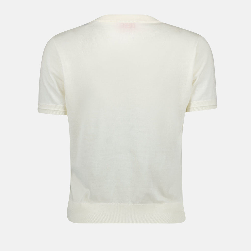 M-Aline knit, Diesel clothing, short sleeve top, wool knitwear, Spring-Summer 2025