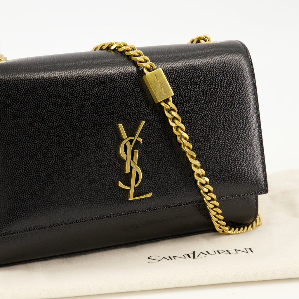 Image of New Kate Small Black by Saint Laurent for Women - Season Spring-Summer 2026 - Detail View 1