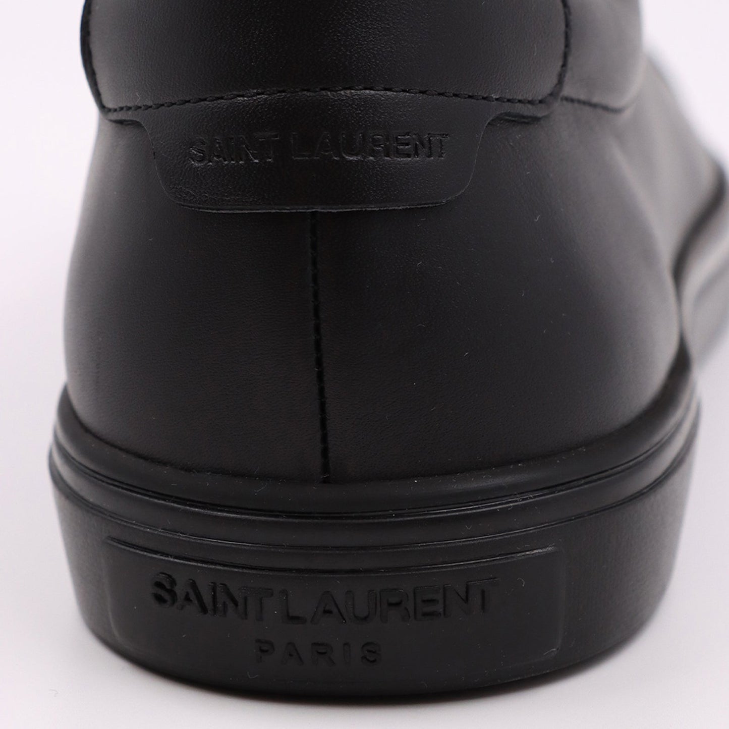 luxury sneakers, smooth leather, Saint Laurent sneakers, elegant footwear, designer sneakers