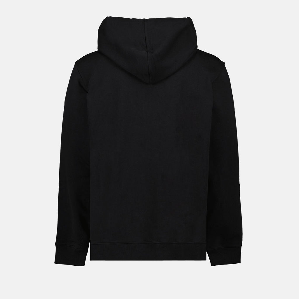 Sudadera con Capucha Negra con Logo