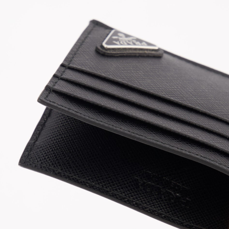 Saffiano leather, Prada, luxury card holder, elegant card organizer, designer accessories