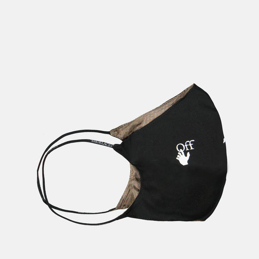 Off-White mask, black mask, designer mask, luxury mask, OW logo mask