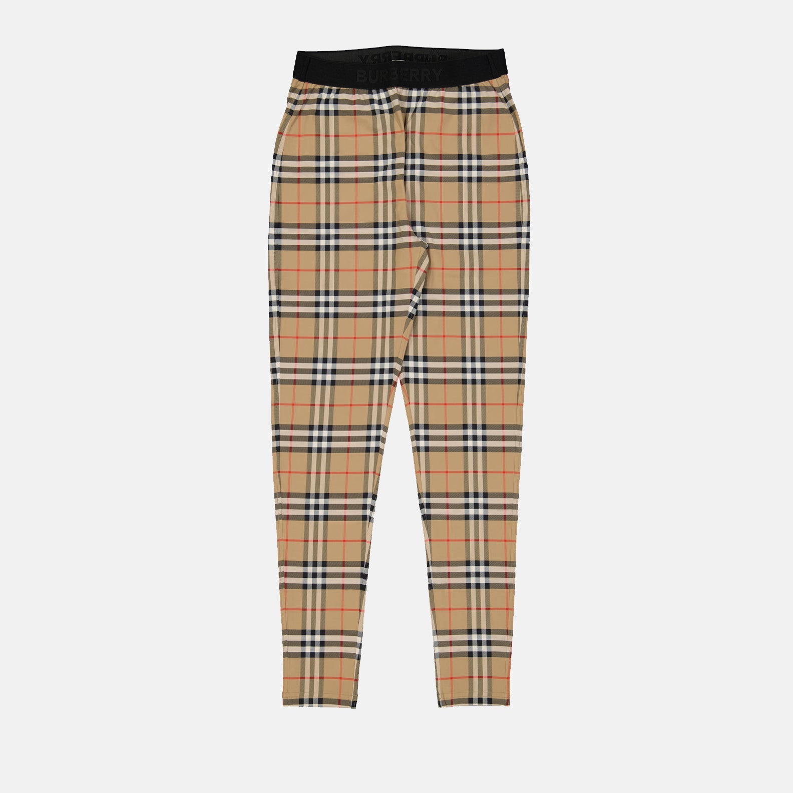 1. Burberry leggings
2. Women's fashion
3. Vintage check pattern
4. Luxury apparel
5. High-end leggings