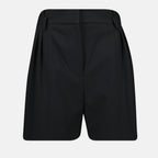wool shorts, Carrina shorts, high-waisted shorts, Iro shorts, tailored shorts