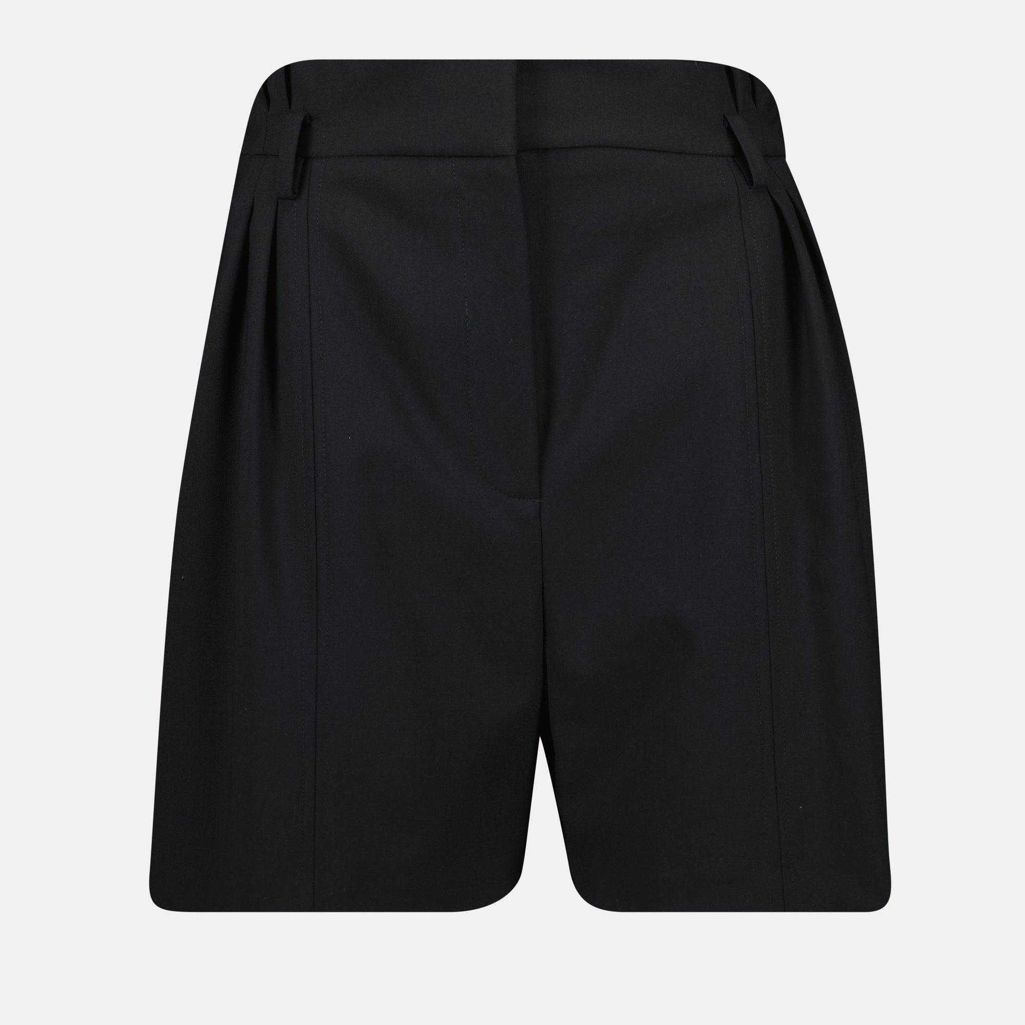wool shorts, Carrina shorts, high-waisted shorts, Iro shorts, tailored shorts