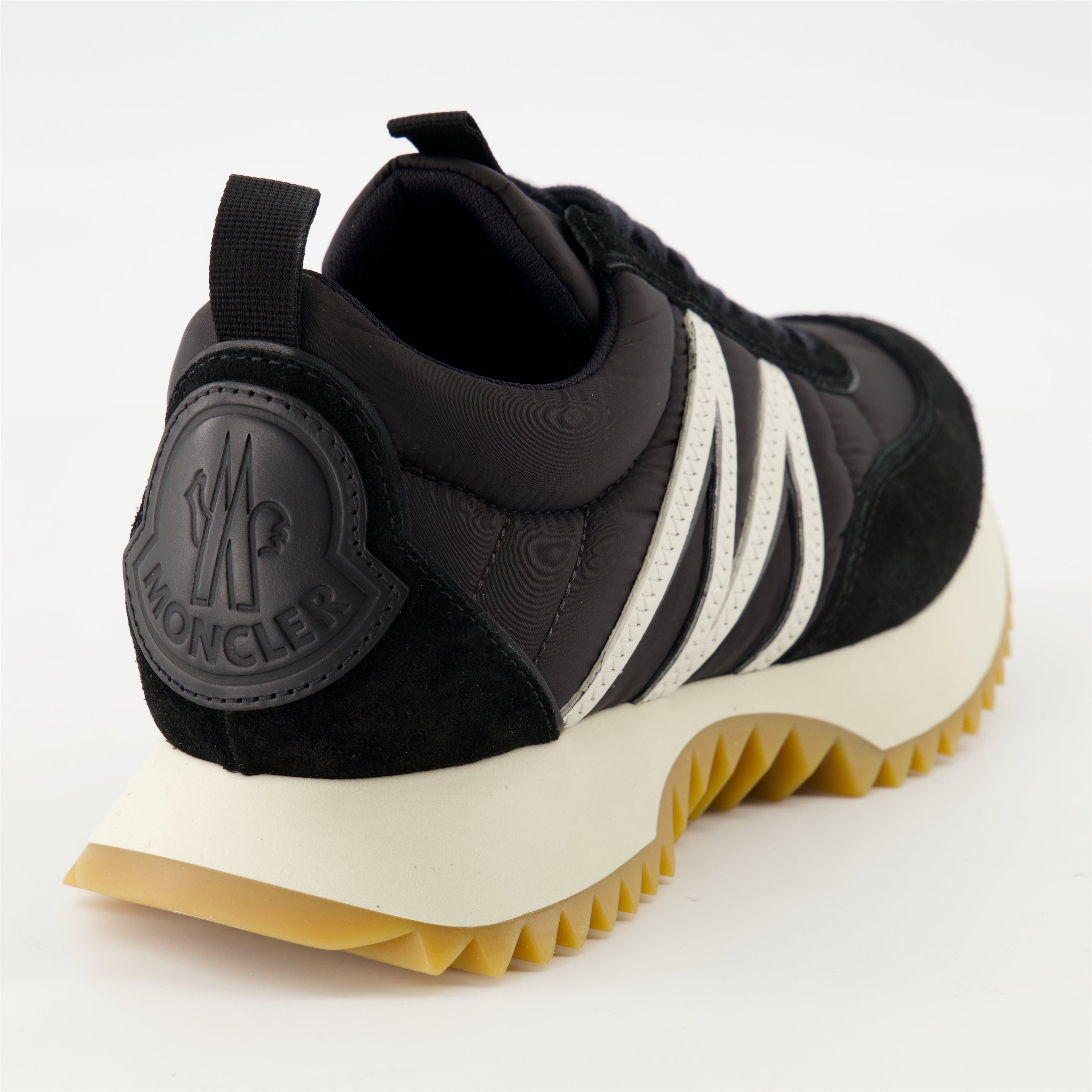 nylon sneakers, Pacey model, black sneakers, signature logo, trendy footwear