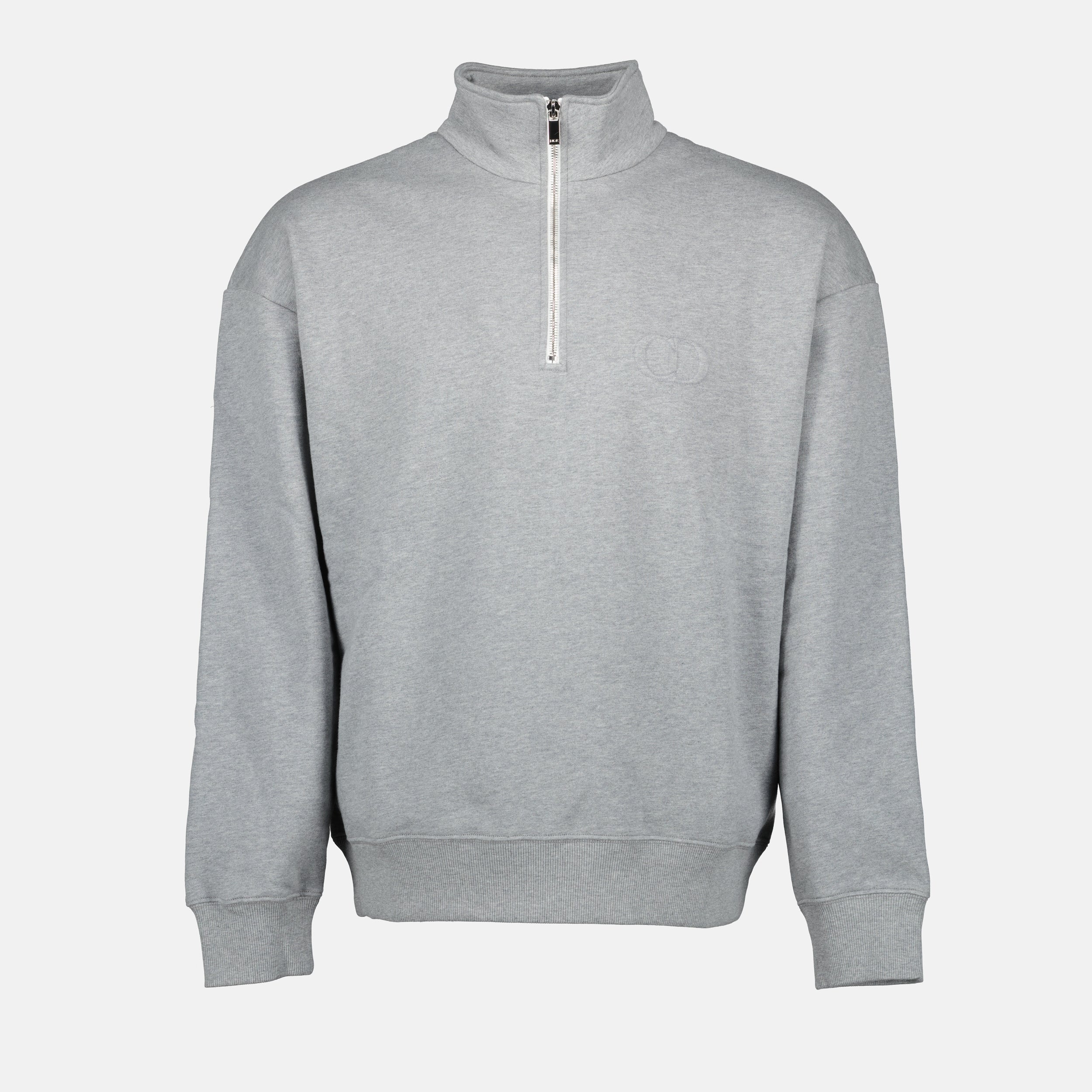 zip-up sweatshirt, grey sweatshirt, Dior clothing, men's casual wear, Spring-Summer collection