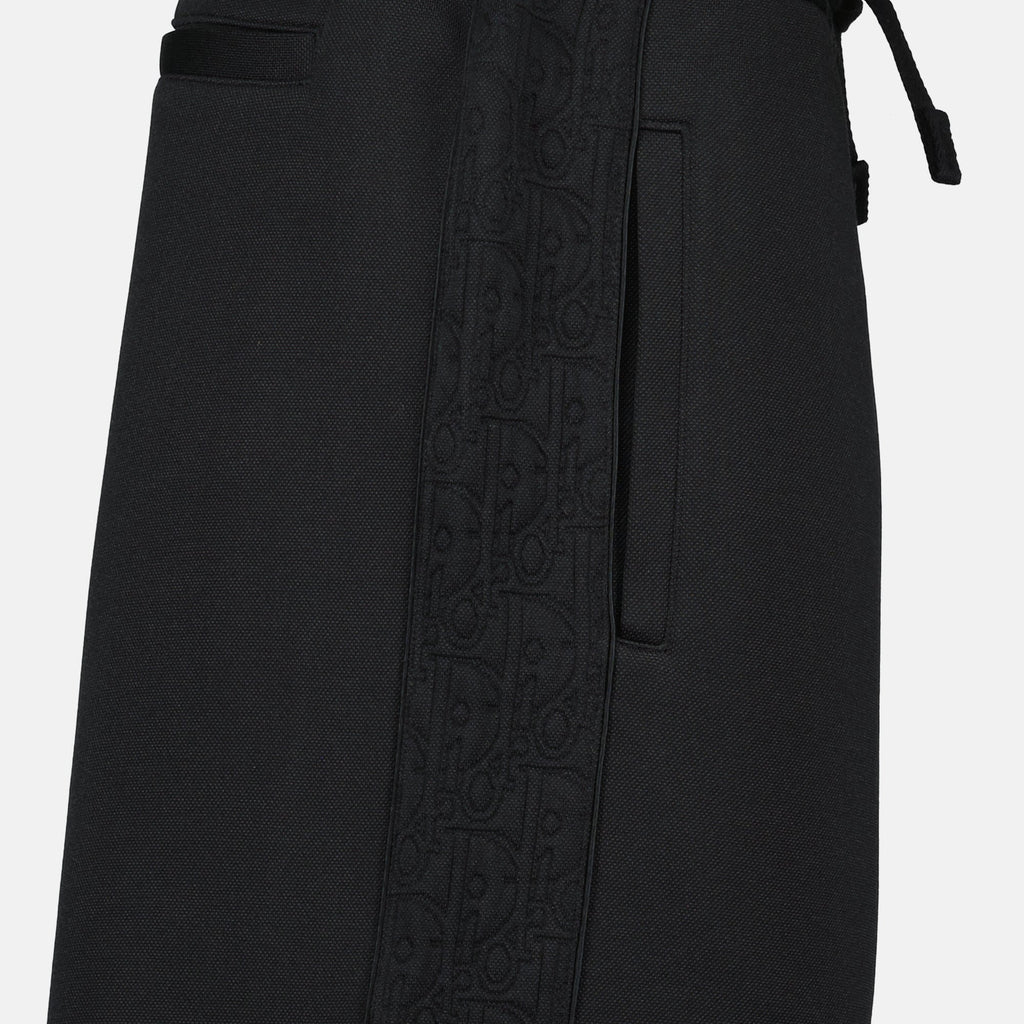 Image du short Dior Oblique noir de Dior pour hommes - Saison Automne-Hiver 2025 - Détail 2