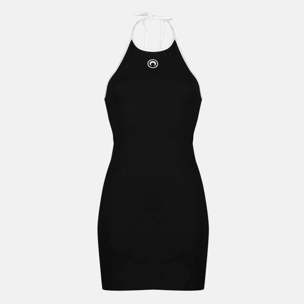 ショートムーンバックレスドレス