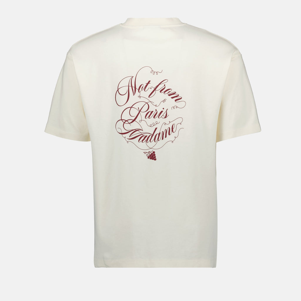Slogan T-shirt Vignes Blanc
