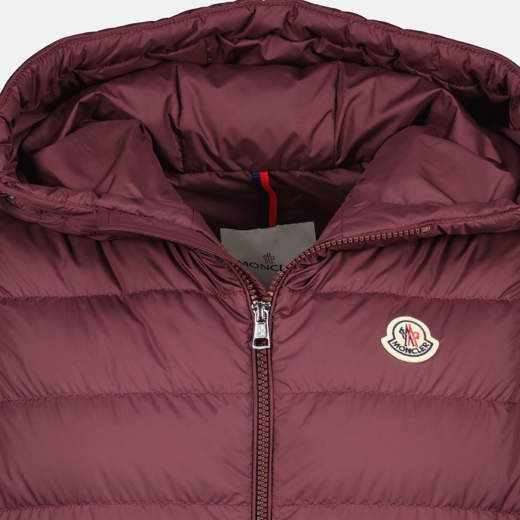 Image of Marseillan Burgundy Down Vest by Moncler for Men - Season Spring-Summer 2026 - Product detail view 2