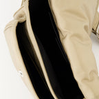 nylon bag, Saint Laurent, beige bag, adjustable strap bag, sustainable fashion