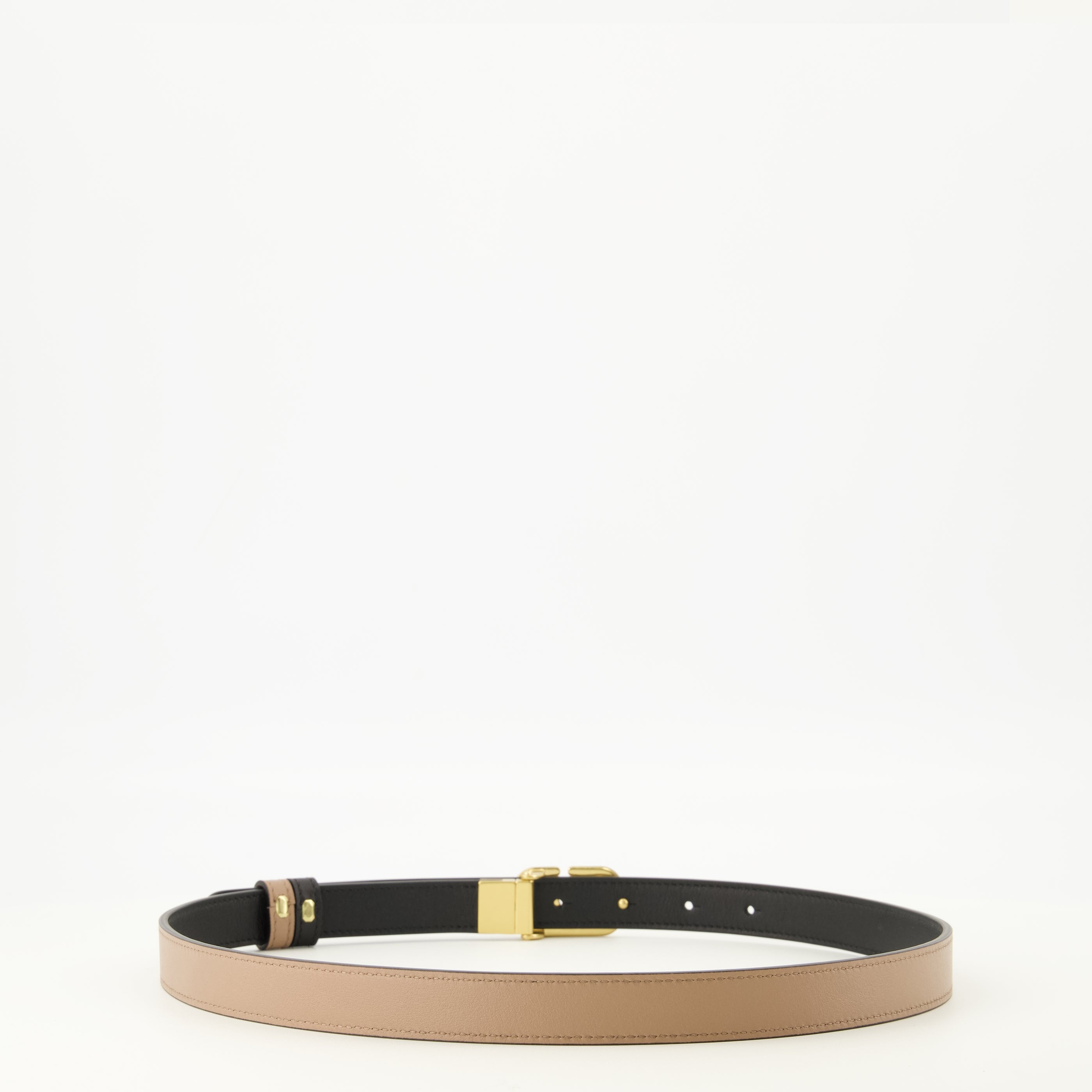 Cintura Reversibile Vlogo Beije e Nera 20 mm