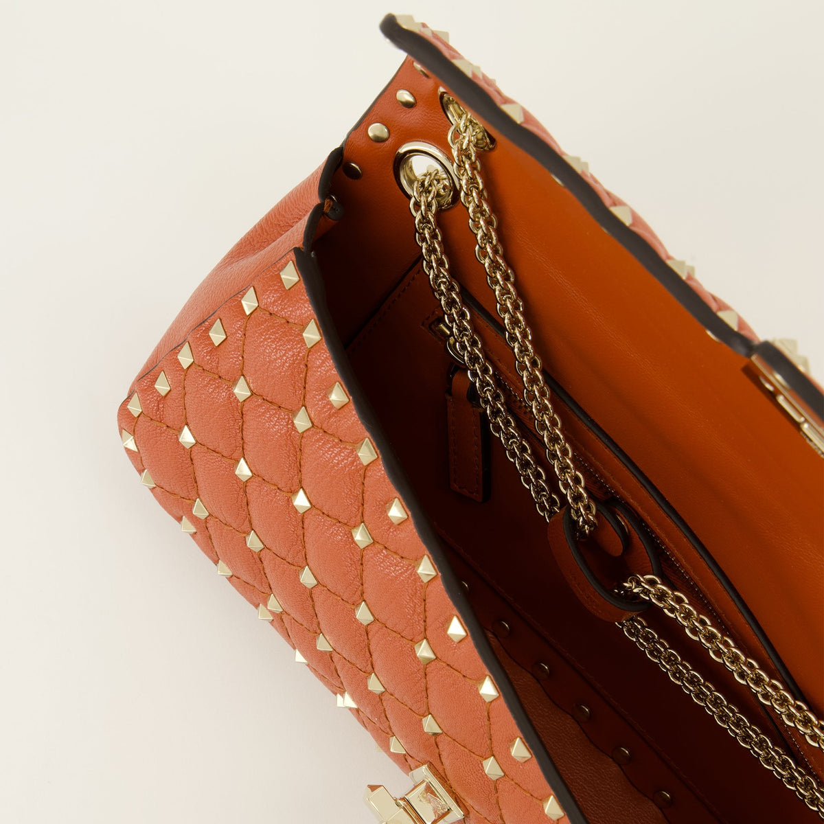 Rockstud Spike 가죽 숄더백
