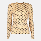 Bilde av Jersey Moon Top av Marine Serre for kvinner - Sesong Høst-Vinter 2025 - Frontvisning