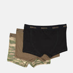boxer briefs, Diesel underwear, men's essentials, black and brown boxers, military print