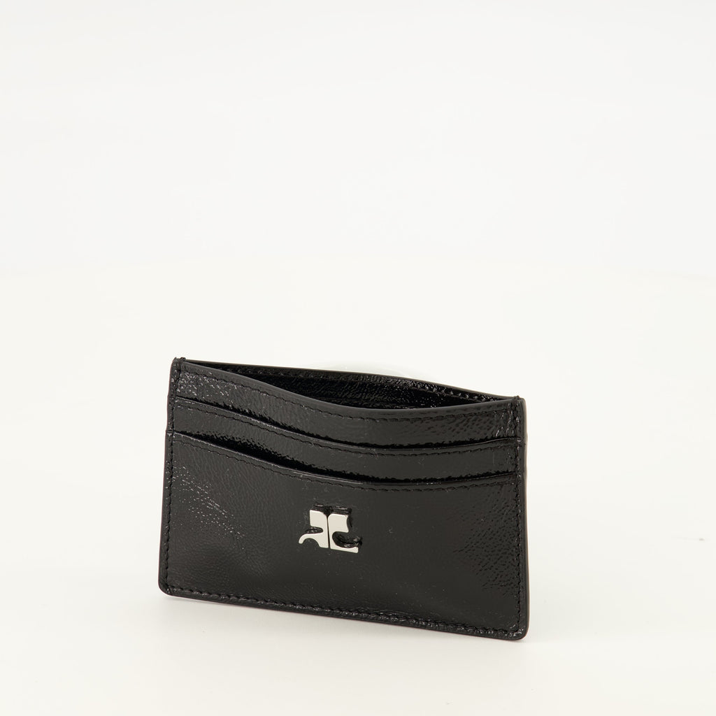 Porte-Cartes en Cuir Naplack Noir