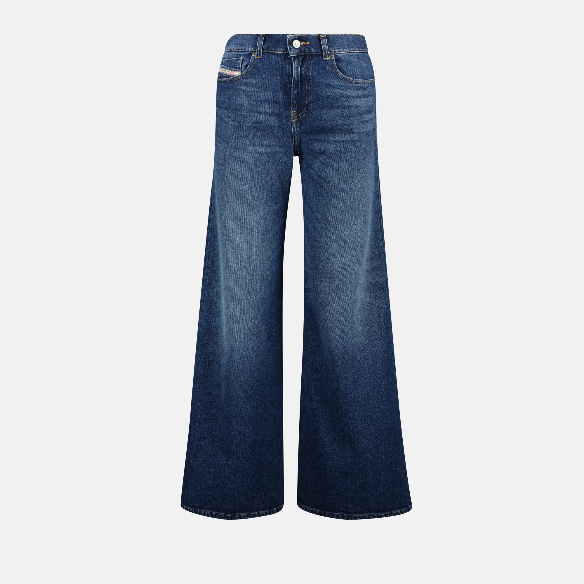 D-Akemi Jeans, Diesel Jeans, High Waist Denim, Relaxed Fit Jeans, Luxury Ready-to-Wear