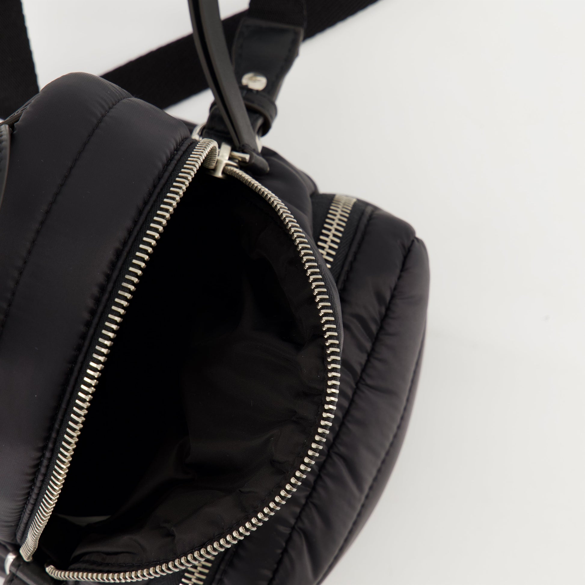 Kilia shoulder bag, Moncler bag, black nylon bag, luxury accessories, adjustable strap bag