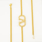 Image of Vlogo Chain Belt by Valentino Garavani for Women - Season Autumn-Winter 2025 - Detail View 2
