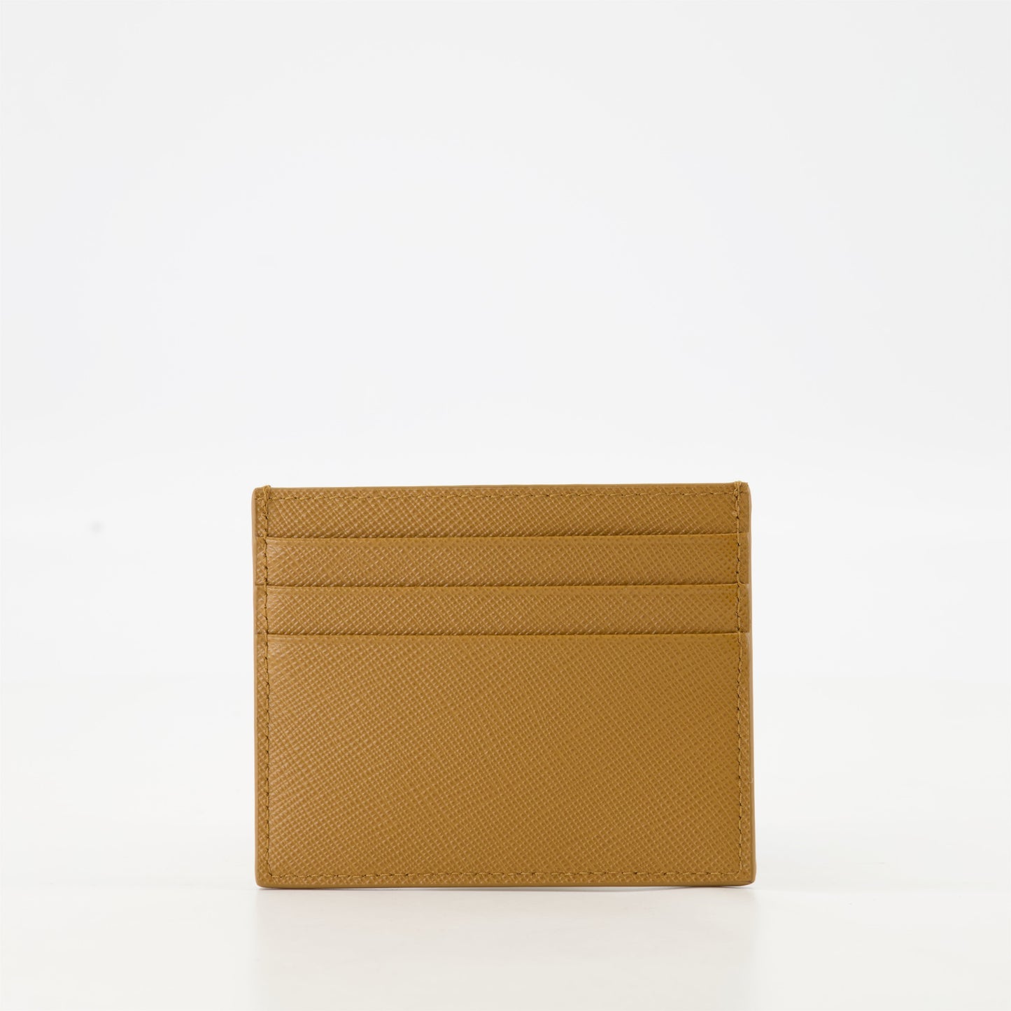 Saffiano leather cardholder, Prada cardholder, luxury accessories, camel leather wallet, designer cardholder