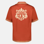 Imagen de Chemise Danseurs Brodée Orange - Drôle de Monsieur de Drole De Monsieur para Hombres - Temporada Primavera-Verano 2026 - Vista Trasera
