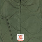 Image of Kaki Quilted Jacket by Japan Rag for Men - Season Autumn-Winter 2025 - Detail View 2