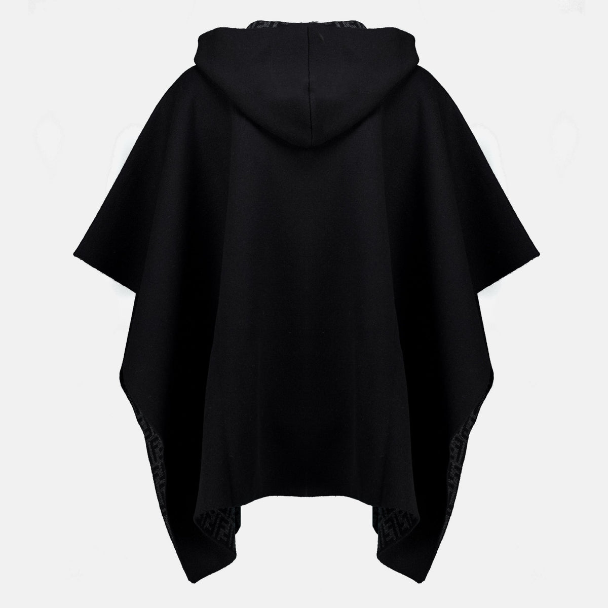 Poncho in Cachemire Nero