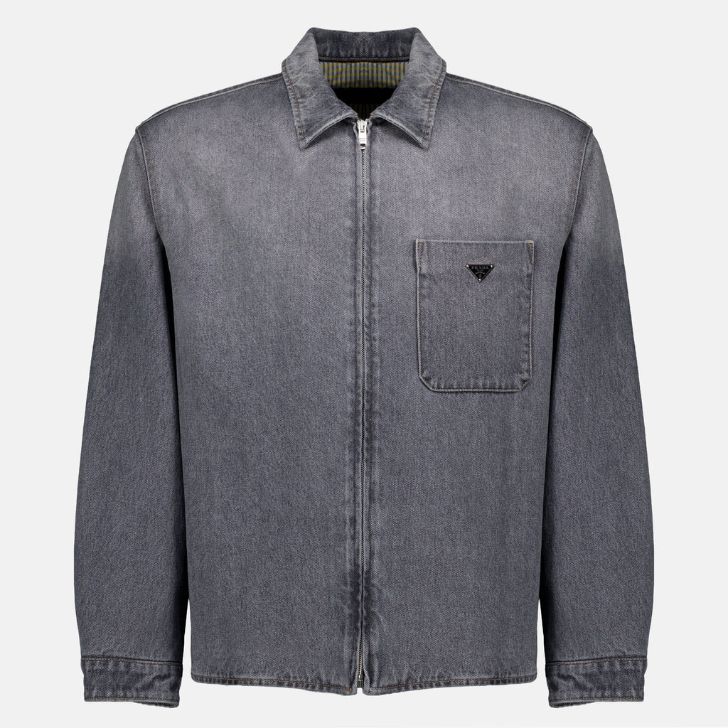 Camisa de Denim Negra