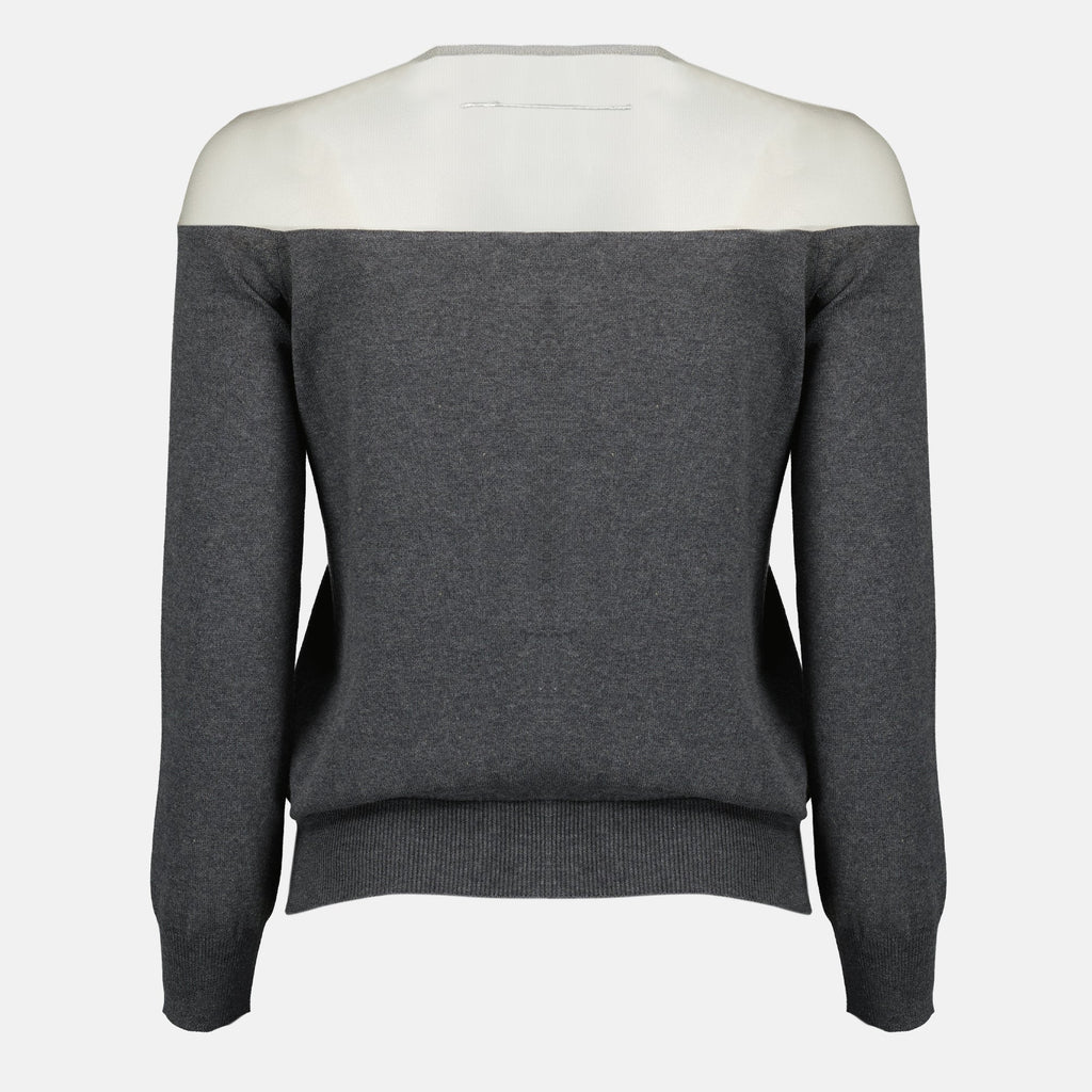 Cardigan Tricoté Gris
