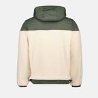 Kaki hoodie jacket, Unisex jacket, Water-resistant, Sherpa jacket, Stylish outerwear