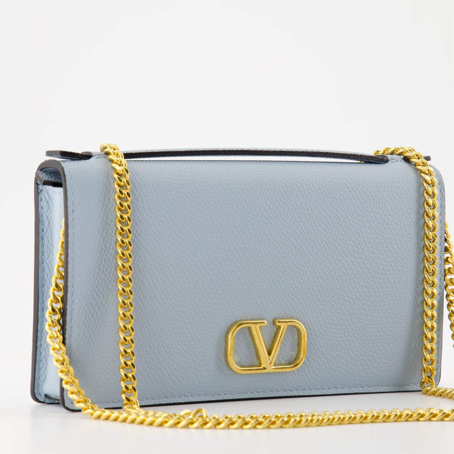 VLogo wallet, leather wallet, chain wallet, Valentino Garavani, luxury wallet