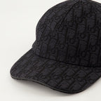 Dior Oblique, logo cap, cotton cap, adjustable cap, jacquard cap
