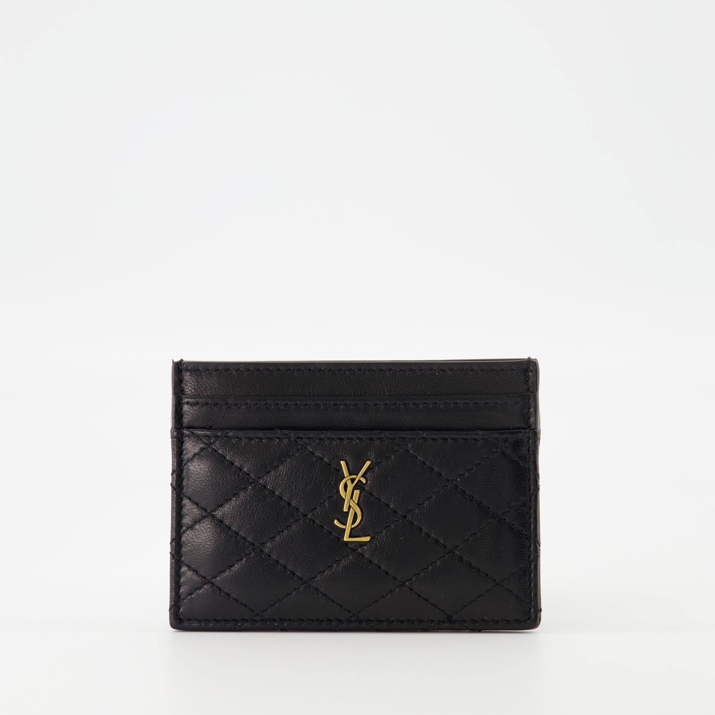 card holder, Cassandre, Saint Laurent, grained leather, luxury accessory