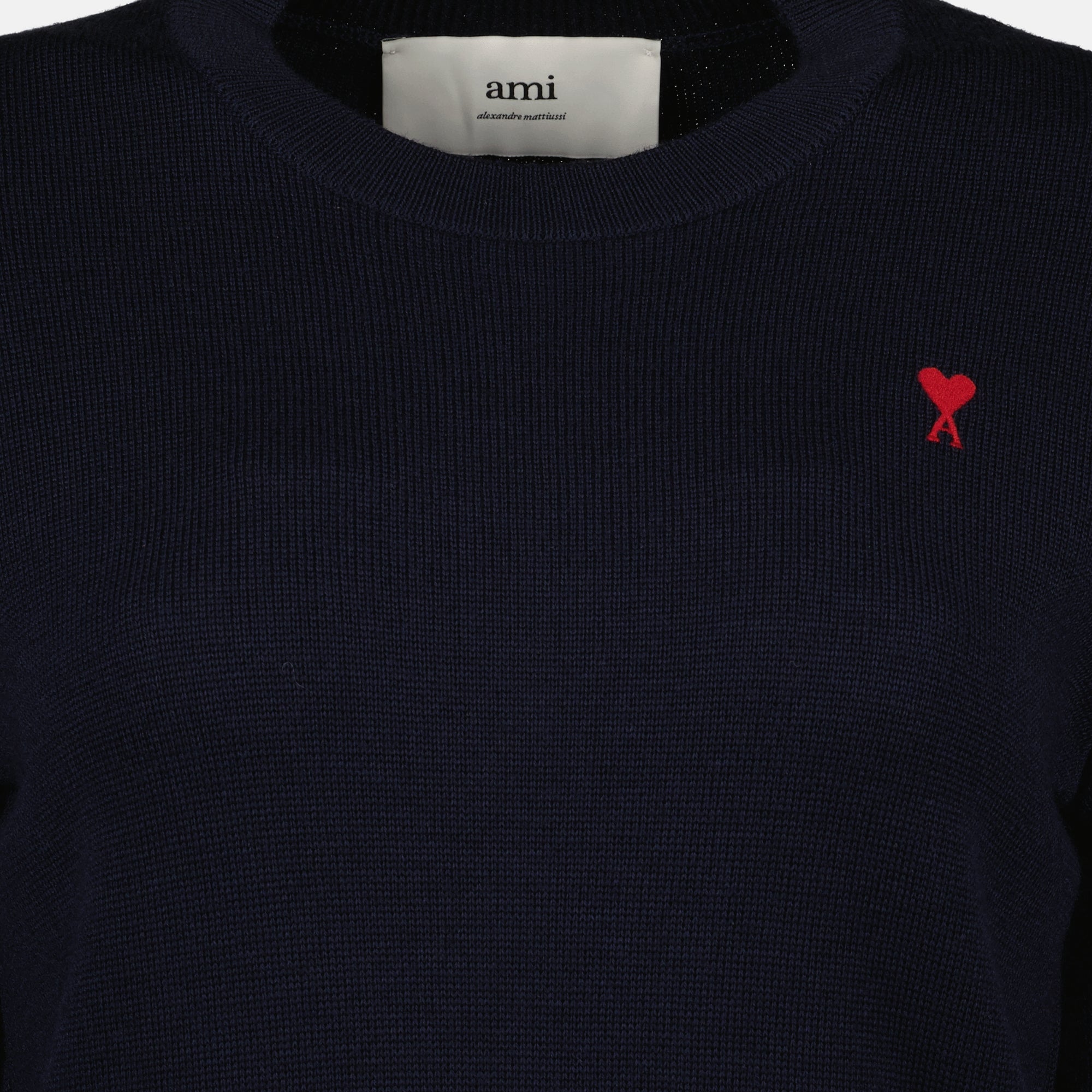 女性用Ami PARISのAmi de coeurネイビープル、2025年秋冬シーズンの画像 - ディテールビュー8