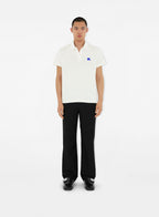 Burberry polo, EKD Cavalier, white cotton polo, luxury menswear, Spring-Summer 2024