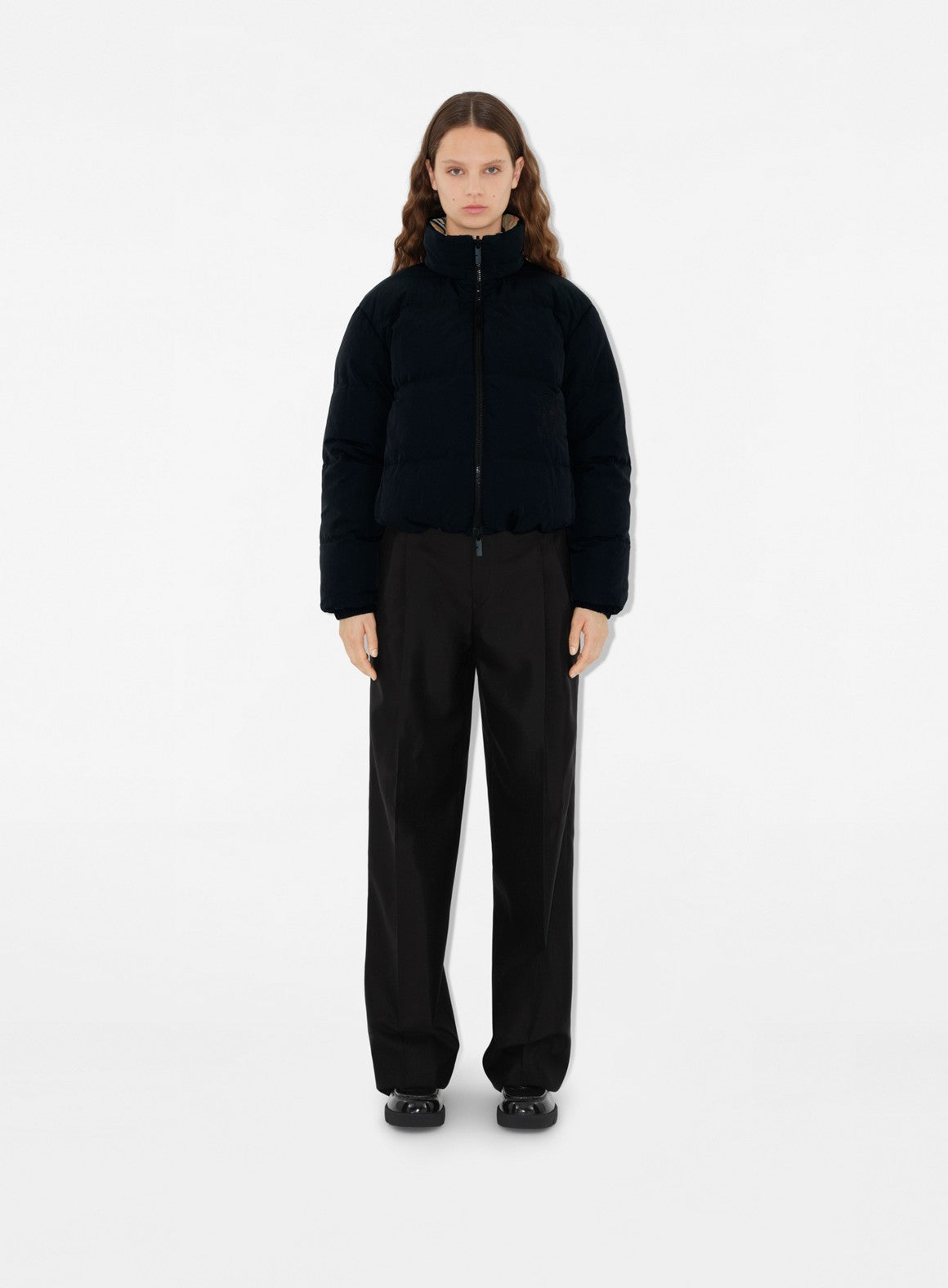 reversible jacket, plaid jacket, Burberry fashion, luxury ready-to-wear, Autumn-Winter 2024