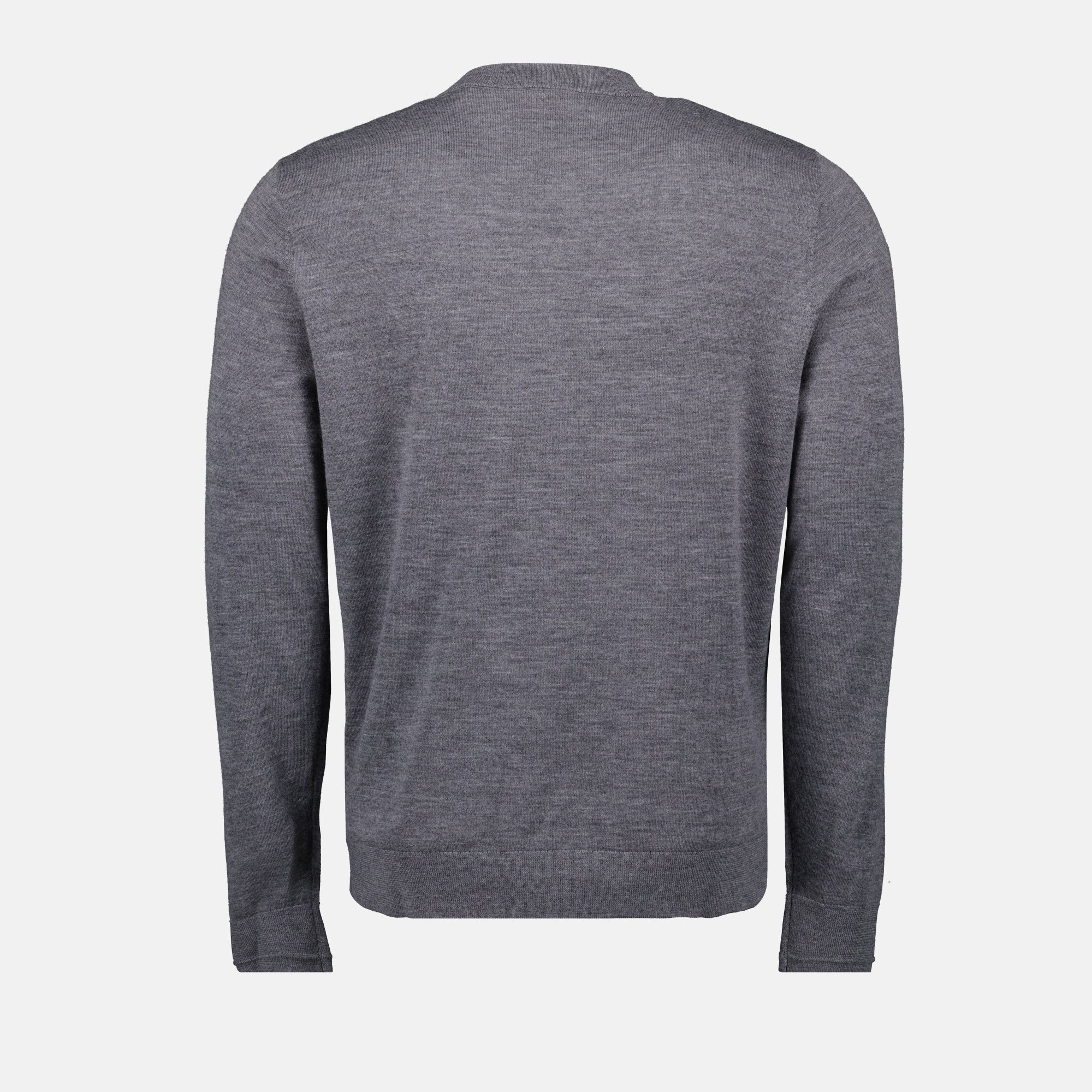 K-Valiam Pullover, Diesel Knitwear, Men's Wool Pullover, Grey Knit Sweater, Casual Knitwear