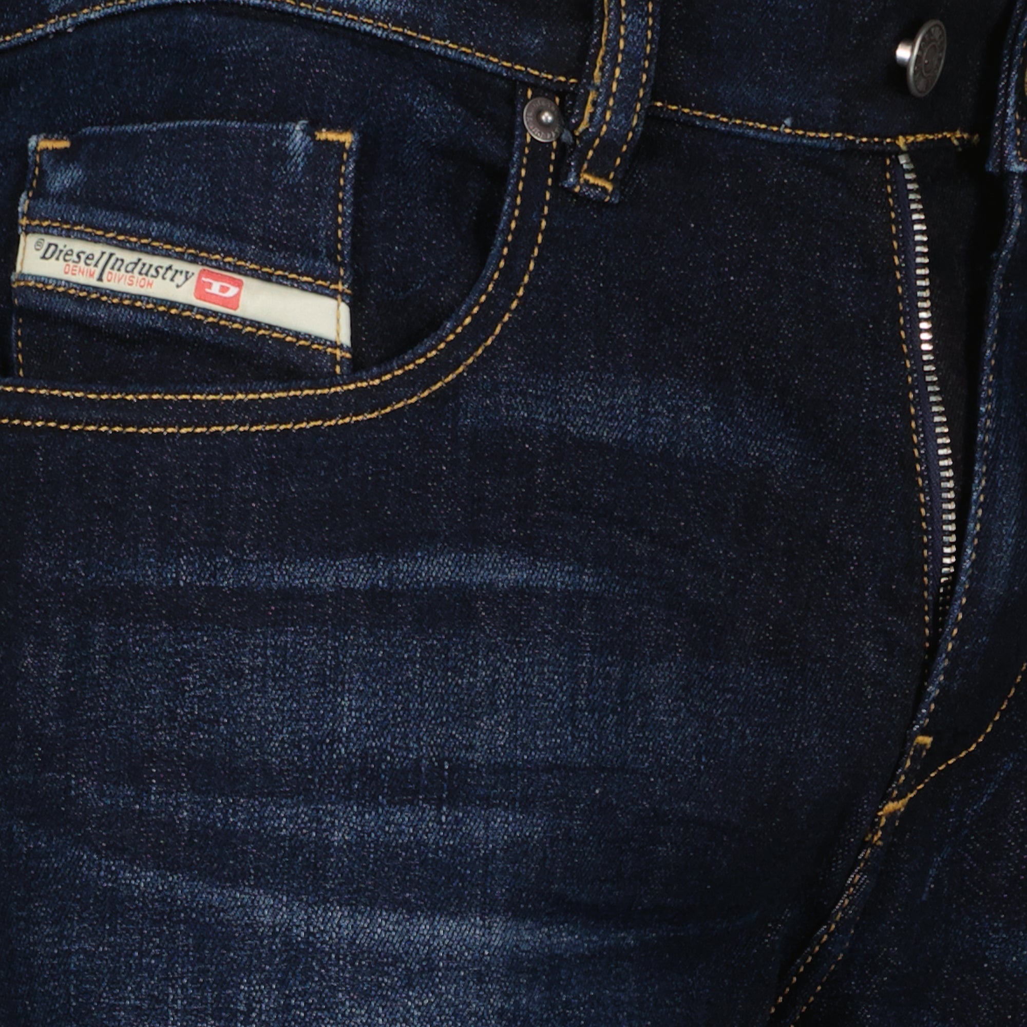 Diesel jeans, D-Strukt denim, slim fit jeans, navy men's jeans, stylish casual wear