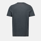 Imagen de la camiseta con logo desgastado de Courrèges para hombres - Temporada Primavera-Verano 2025 - Vista Trasera