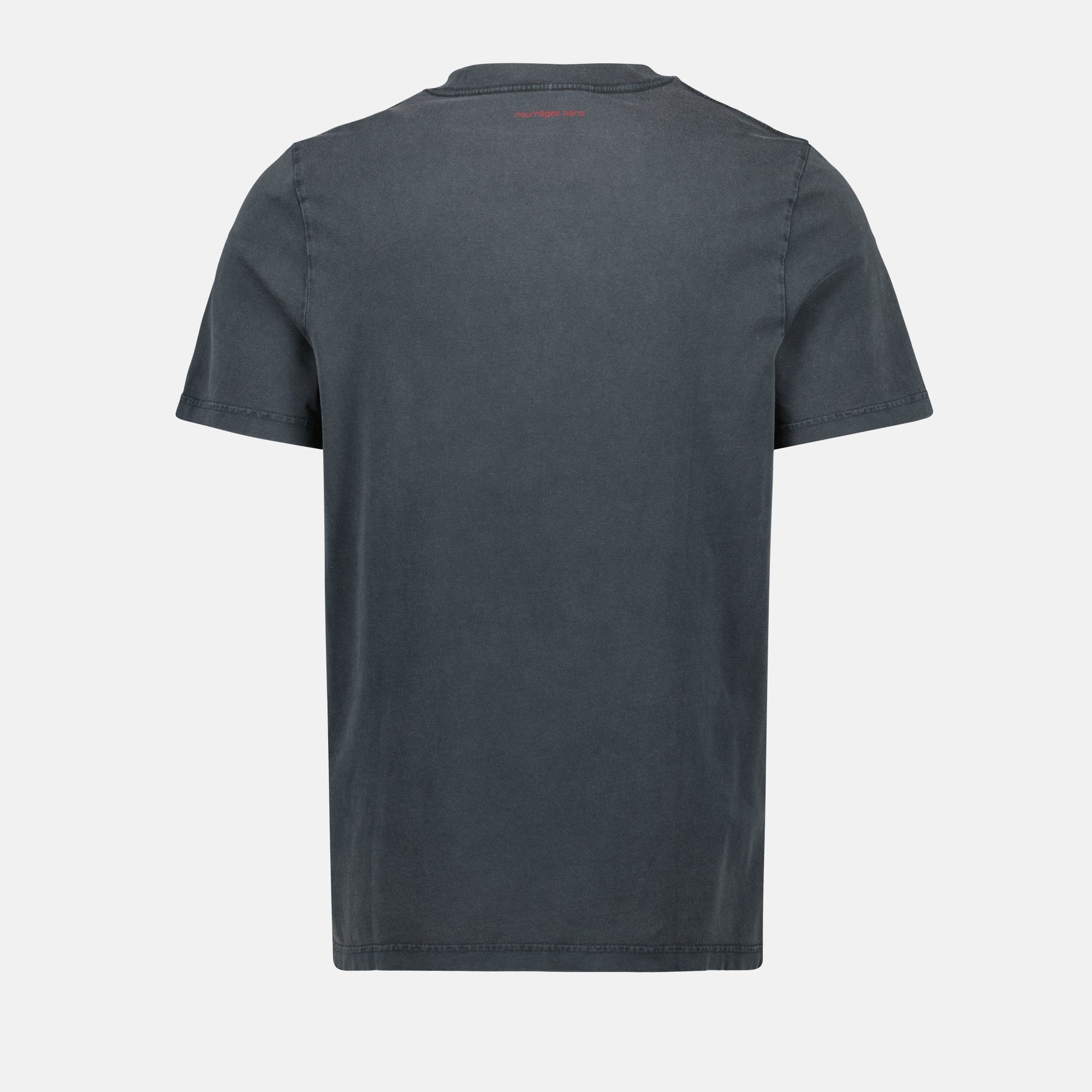 distressed T-shirt, Courrèges, logo tee, casual wear, spring-summer collection